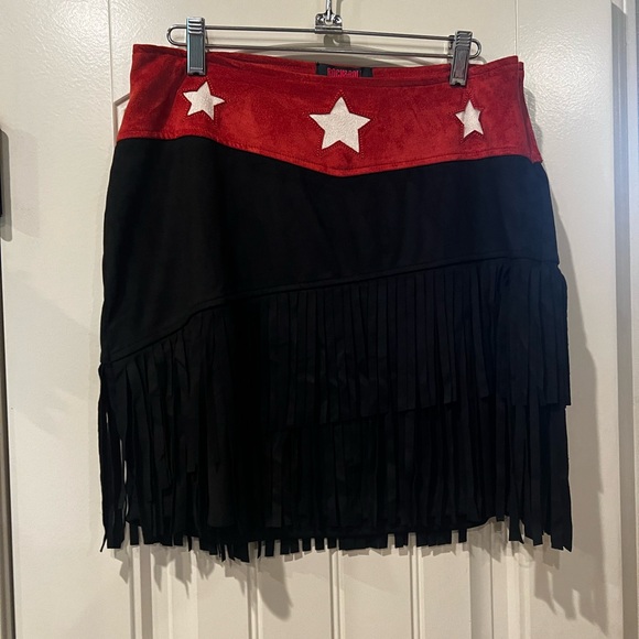 Rock & Roll Cowgirl Dresses & Skirts - Rock & Roll Faux Suede Star Skirt